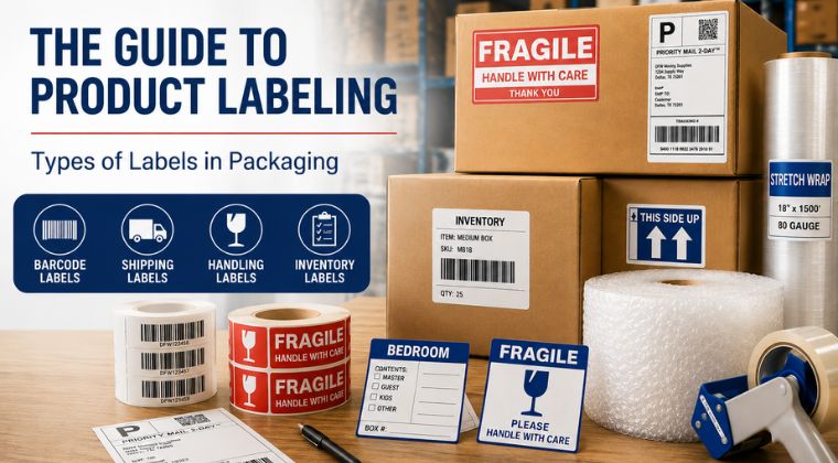 the guide to product labeling types of labels in packaging dfw moving supplies inc